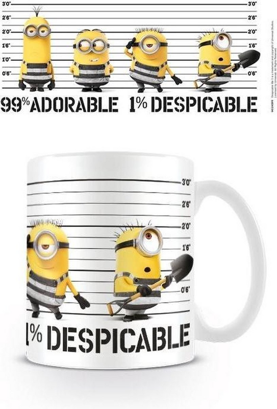 Mug  de Les Minions - Despicable Me 3 - pour Indifférent - blanc/jaune/noir - Les Minions - View 2