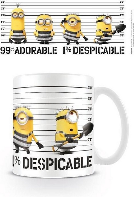 Mug  de Les Minions - Despicable Me 3 - pour Indifférent - blanc/jaune/noir - Les Minions - View 2