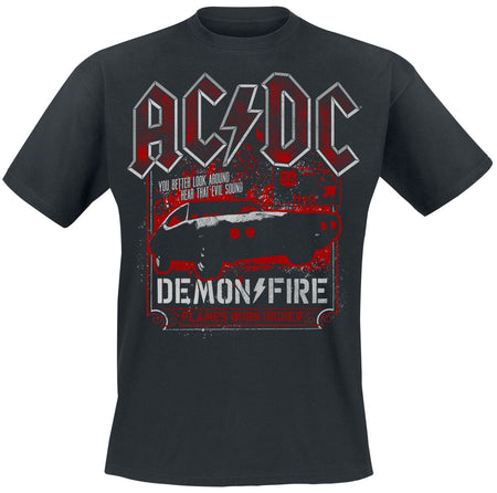 T-Shirt Manches courtes  de AC/DC - Demon Fire Hell - S à 3XL - pour Homme - noir - AC/DC