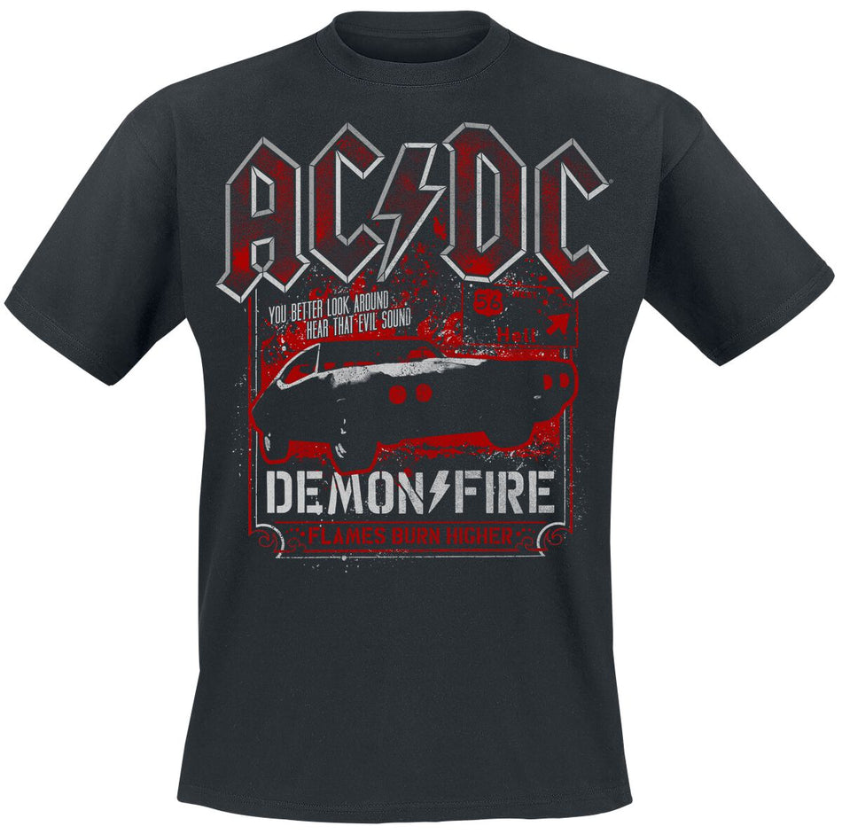 T-Shirt Manches courtes  de AC/DC - Demon Fire Hell - S à 3XL - pour Homme - noir - AC/DC