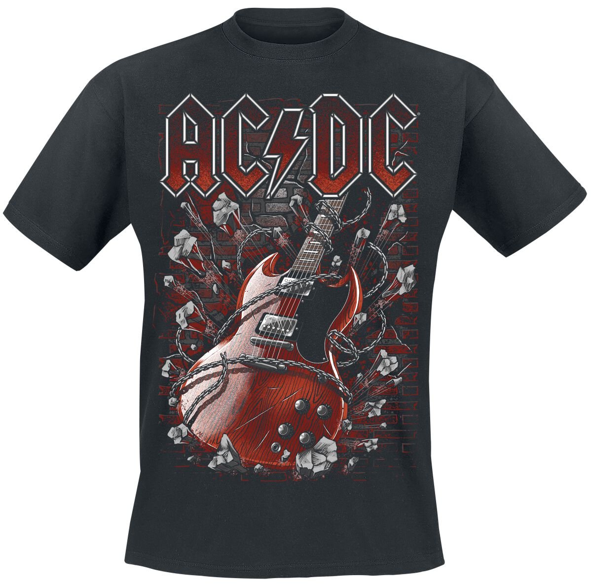 T-Shirt Manches courtes  de AC/DC - Breaking The Wall - S à 4XL - pour Homme - noir - AC/DC