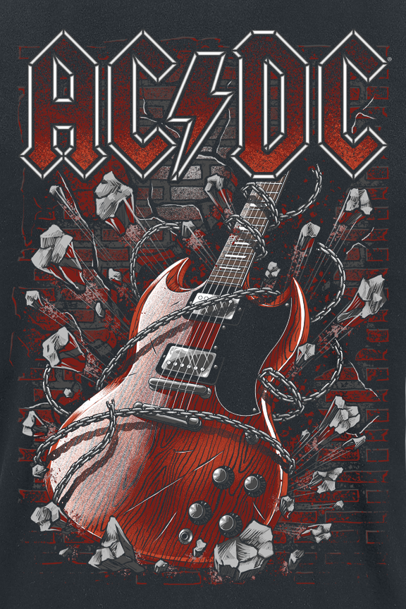 T-Shirt Manches courtes  de AC/DC - Breaking The Wall - S à 4XL - pour Homme - noir - AC/DC - View 2