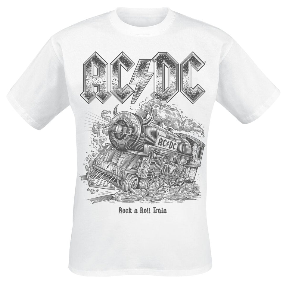 T-Shirt Manches courtes  de AC/DC - RNR Train - S à 4XL - pour Homme - blanc - AC/DC