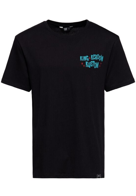 T-Shirt Manches courtes Rockabilly de King Kerosin - Fuck It - T-Shirt - S à 4XL - pour Homme - noir - King Kerosin