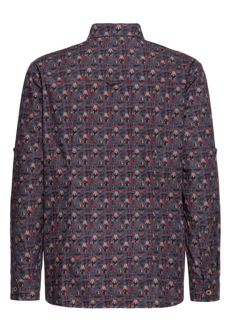 Chemise manches longues Rockabilly de King Kerosin - Kustom Kulture - Chemise - S à 3XL - pour Homme - gris - King Kerosin - View 2