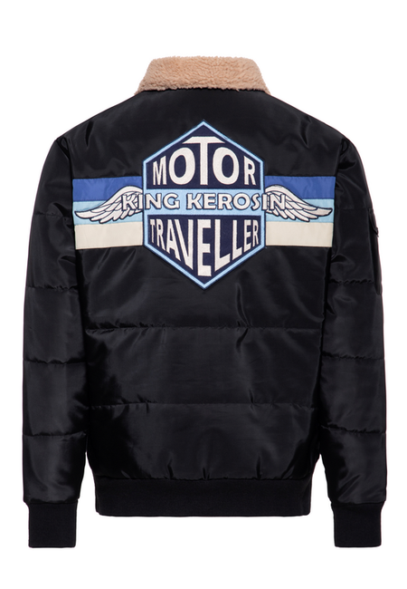 Manteau d'hiver Rockabilly de King Kerosin - Colorado Puffer Jacket - S à XXL - pour Homme - anthracite - King Kerosin - View 2