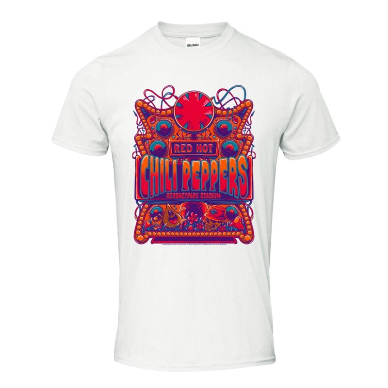T-Shirt Manches courtes  de Red Hot Chili Peppers - Hershey Poster - S à 3XL - pour Homme - blanc - Red Hot Chili Peppers