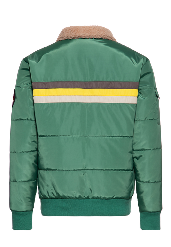 Veste d'hiver Rockabilly de King Kerosin - Choppers - Doudoune - S à 4XL - pour Homme - vert - King Kerosin - View 2