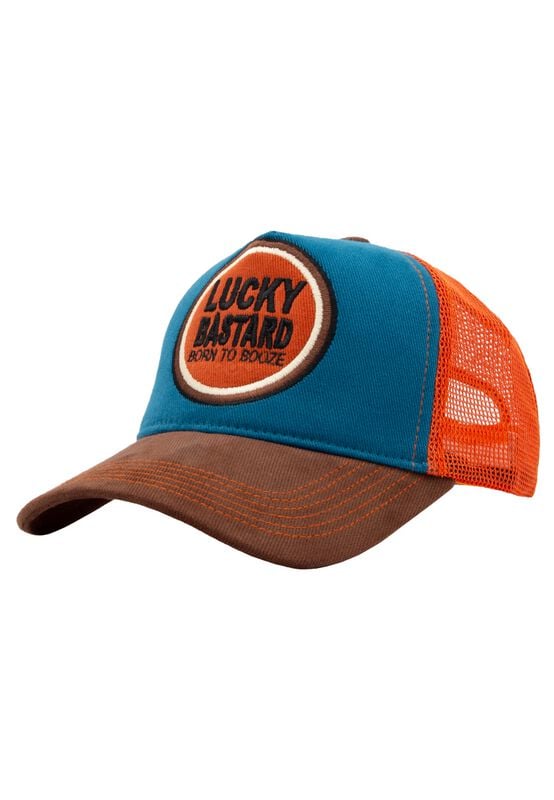 Casquette Rockabilly de King Kerosin - Lucky Bastard Trucker - pour Unisexe - pétrole - King Kerosin