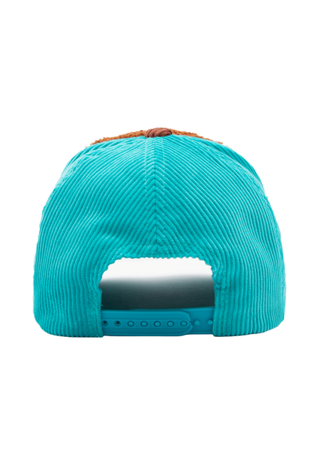 Casquette Rockabilly de King Kerosin - California Teddy Cord Full Fabric - pour Unisexe - marron - King Kerosin - View 2