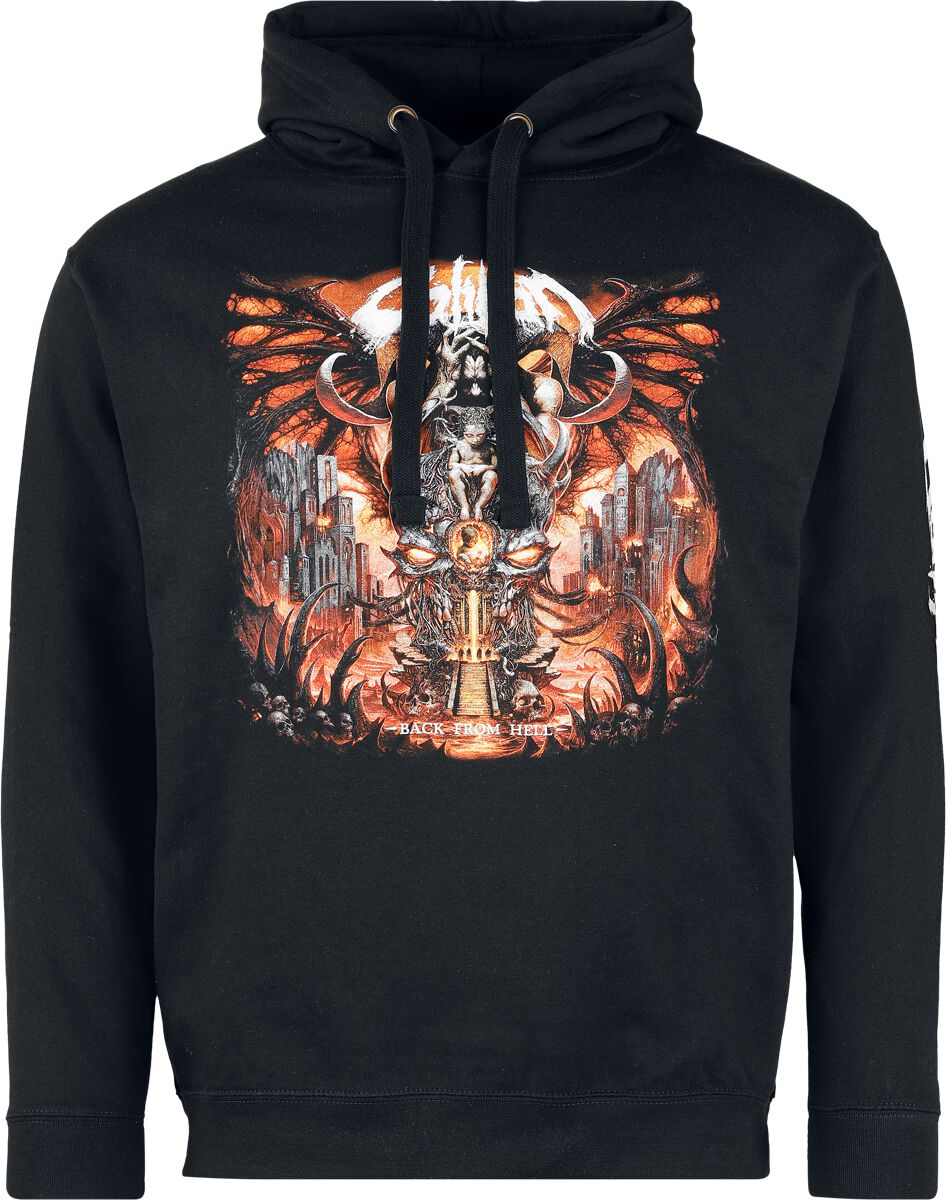 Sweat-shirt à capuche  de Caliban - Back From Hell - S à 3XL - pour Homme - noir - Caliban