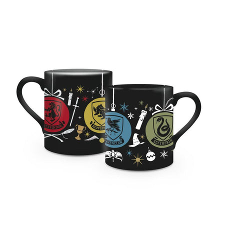Mug  de Harry Potter - The 4 Houses - pour Unisexe - noir/marron foncé - Harry Potter