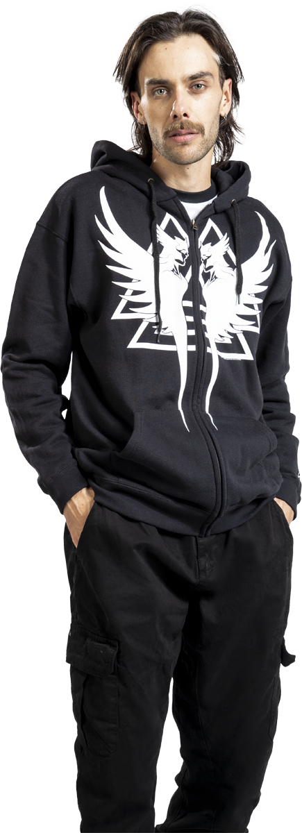 Sweat-shirt zippé à capuche  de Cradle Of Filth - Valkyrie - S à M - pour Homme - noir - Cradle Of Filth - View 2
