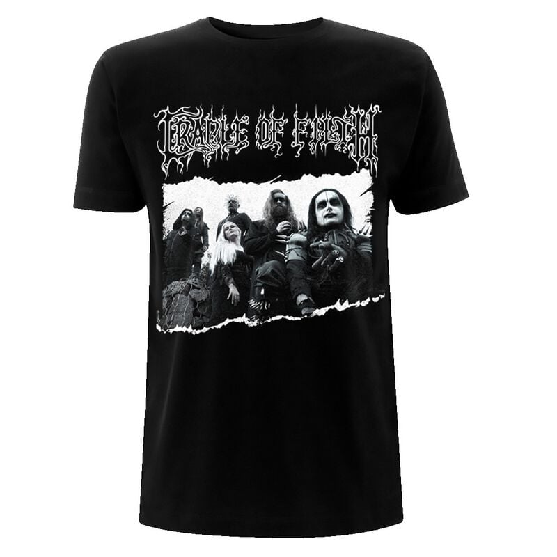 T-Shirt Manches courtes  de Cradle Of Filth - Black And White - S à L - pour Homme - noir - Cradle Of Filth