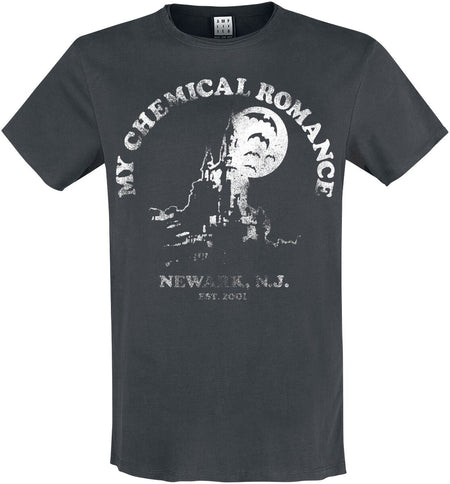 T-Shirt Manches courtes  de My Chemical Romance - Amplified Collection - Newark Castle - M à XXL - pour Homme - anthracite - My Chemical Romance