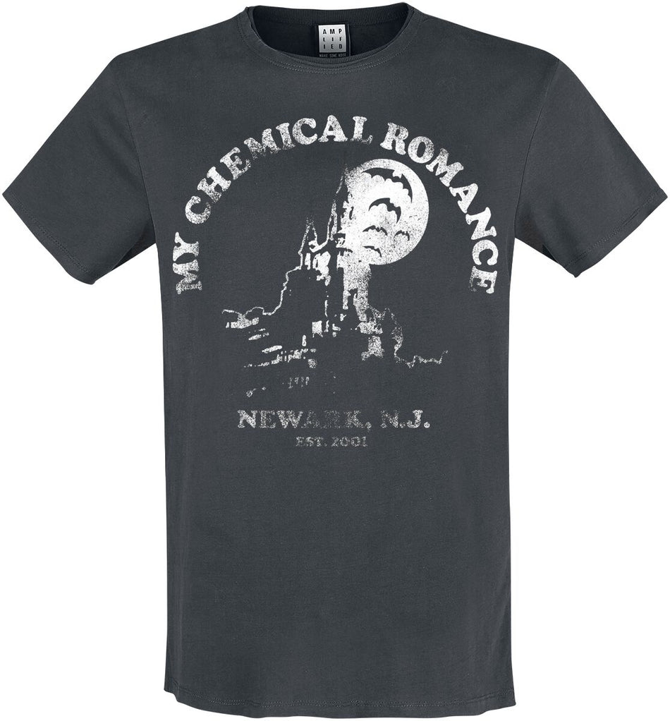 T-Shirt Manches courtes  de My Chemical Romance - Amplified Collection - Newark Castle - M à XXL - pour Homme - anthracite - My Chemical Romance