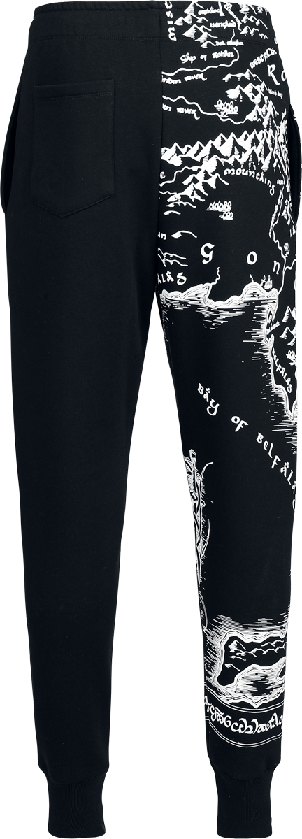 Bas de survêtement  de Le Seigneur Des Anneaux - Gondor / Rohan Map - S à 3XL - pour Homme - noir - Le Seigneur Des Anneaux - View 2