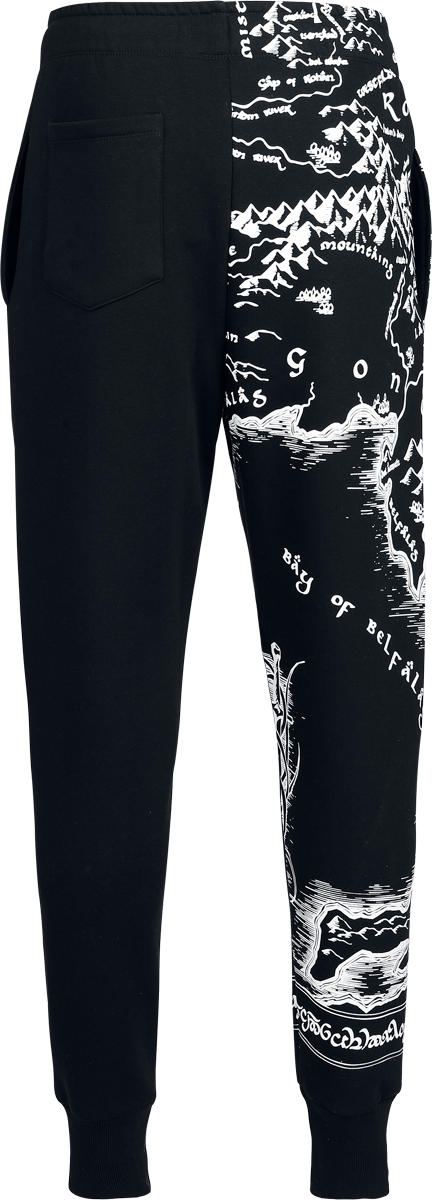 Bas de survêtement  de Le Seigneur Des Anneaux - Gondor / Rohan Map - S à 3XL - pour Homme - noir - Le Seigneur Des Anneaux - View 2