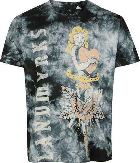 T-Shirt Manches courtes  de Landmvrks - Vintage Dagger - S à XXL - pour Homme - noir - Landmvrks