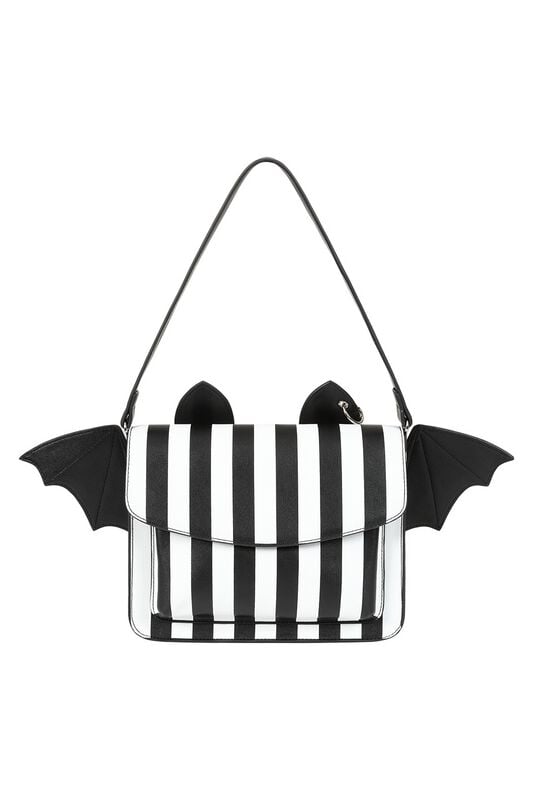 Sac à main Gothic de Banned Alternative - Catacomb Bat - pour Femme - noir/blanc - Banned Alternative