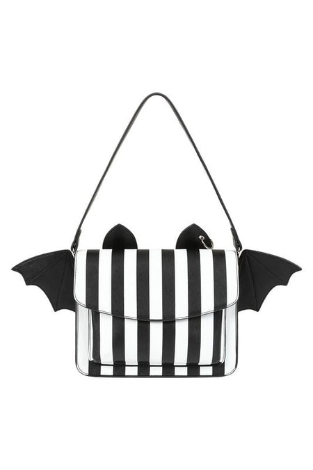 Sac à main Gothic de Banned Alternative - Catacomb Bat - pour Femme - noir/blanc - Banned Alternative