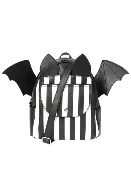 Sac à dos Gothic de Banned Alternative - Nightfall Bat - pour Femme - noir/blanc - Banned Alternative - View 2
