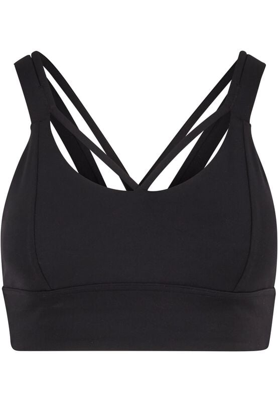 Bustier  de Urban Classics - Brassière de Sport Croisé - XS à XL - pour Femme - noir - Urban Classics