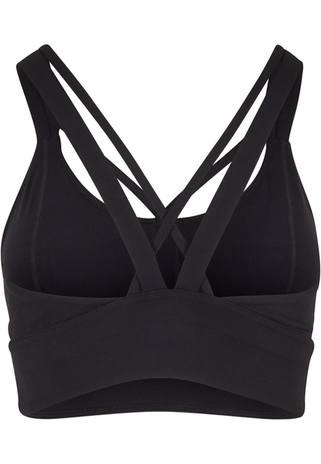 Bustier  de Urban Classics - Brassière de Sport Croisé - XS à XL - pour Femme - noir - Urban Classics - View 2