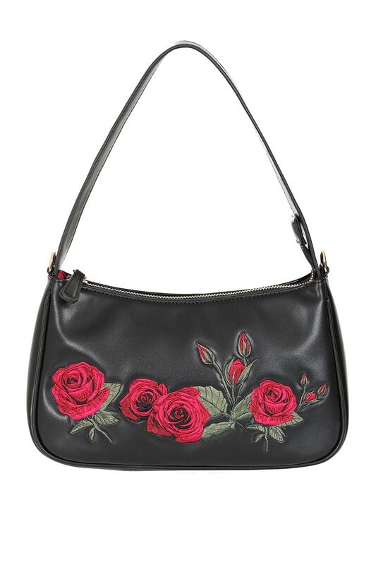Sac à main  de Banned Retro - Rose Garden - pour Femme - noir/rouge - Banned Retro