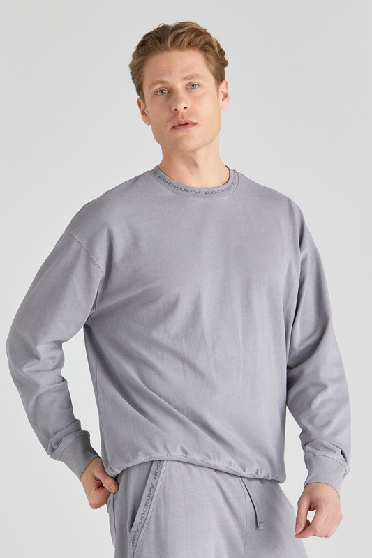 Sweat-shirt  de Rockupy - Lightness 1 - Makana - Haut Manches-Longues - XS à L - pour Unisexe - gris - Rockupy - View 2