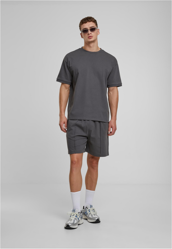 Short  de Urban Classics - Heavy Jersey Pintuck Track - Short - S à XXL - pour Homme - gris foncé - Urban Classics - View 2