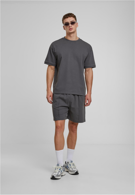 Short  de Urban Classics - Heavy Jersey Pintuck Track - Short - S à XXL - pour Homme - gris foncé - Urban Classics - View 2