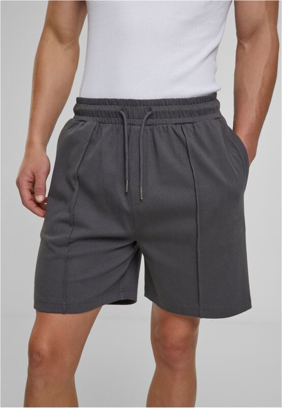 Short  de Urban Classics - Heavy Jersey Pintuck Track - Short - S à XXL - pour Homme - gris foncé - Urban Classics
