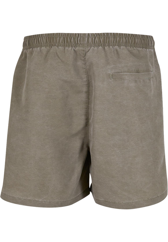 Short de bain  de Urban Classics - Washed Swim Shorts - S à M - pour Homme - olive - Urban Classics - View 2