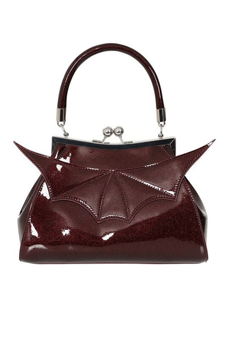 Sac à main Gothic de Banned Retro - Elvira Shimmer - pour Femme - bordeaux - Banned Retro