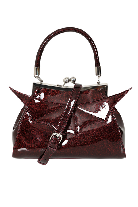 Sac à main Gothic de Banned Retro - Elvira Shimmer - pour Femme - bordeaux - Banned Retro - View 2