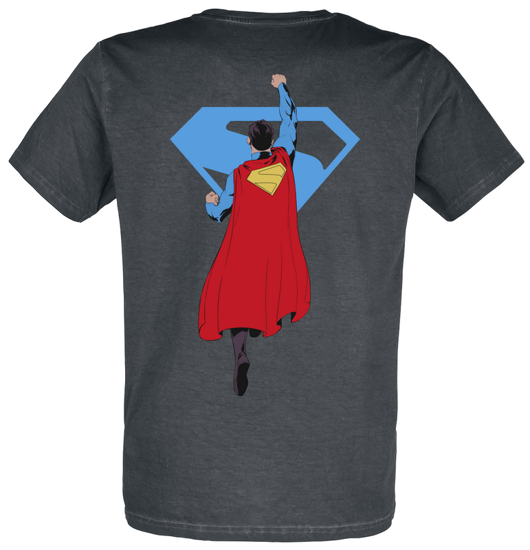 T-Shirt Manches courtes  de Superman - Logo und Superman - beidseitig bedruckt - S à 4XL - pour Homme - multicolore - Superman - View 2