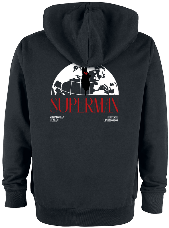 Sweat-shirt à capuche  de Superman - Superman - DC Comics - beidseitig bedruckt - S à 3XL - pour Homme - noir - Superman - View 2