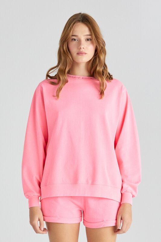 Sweat-shirt  de Rockupy - Lightness 1 - Madeline - Haut Manches Longues - XS à L - pour Femme - rose - Rockupy
