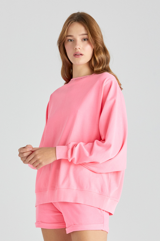 Sweat-shirt  de Rockupy - Lightness 1 - Madeline - Haut Manches Longues - XS à L - pour Femme - rose - Rockupy - View 2