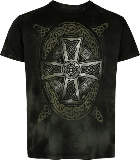T-Shirt Manches courtes  de Outer Vision - Croix Celtique - T-Shirt Homme - S à 3XL - pour Homme - noir - Outer Vision