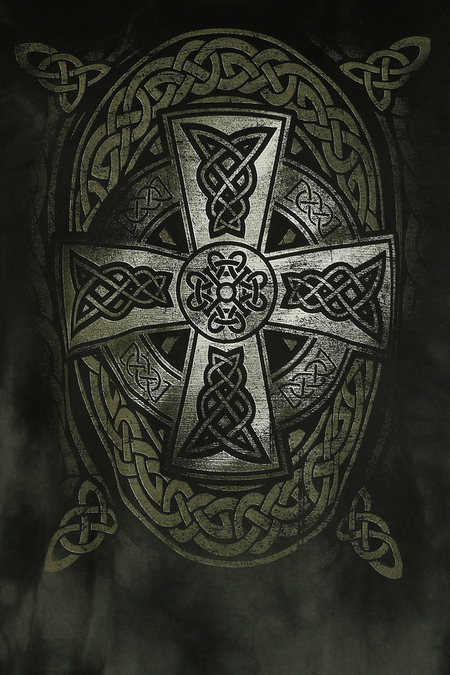 T-Shirt Manches courtes  de Outer Vision - Croix Celtique - T-Shirt Homme - S à 3XL - pour Homme - noir - Outer Vision - View 2