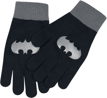 Gants  de Batman - Batman - Logo - pour Femme - noir/gris - Batman
