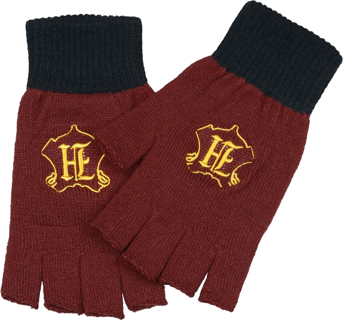 Mitaines  de Harry Potter - Hogwarts - Logo - pour Femme - rouge/noir - Harry Potter