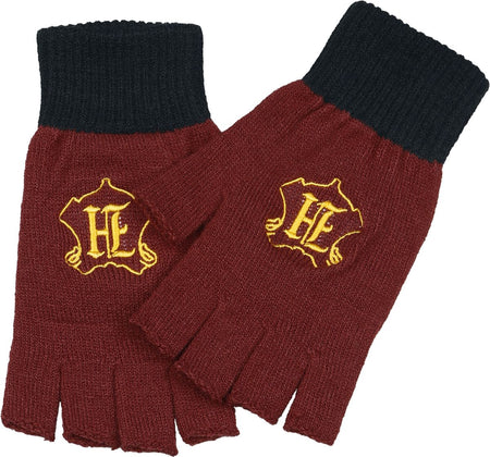 Mitaines  de Harry Potter - Hogwarts - Logo - pour Femme - rouge/noir - Harry Potter