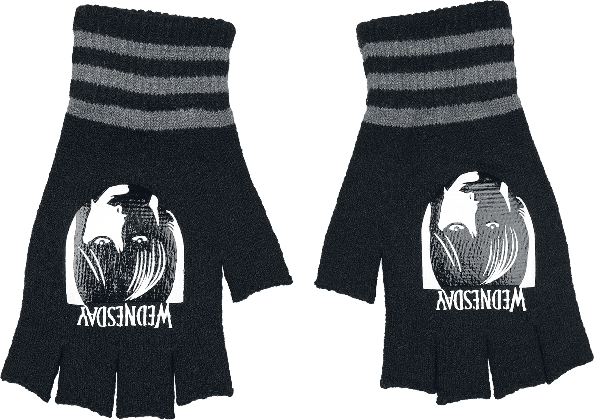 Mitaines  de Wednesday - Wednesday - Logo - pour Femme - noir/gris - Wednesday - View 2