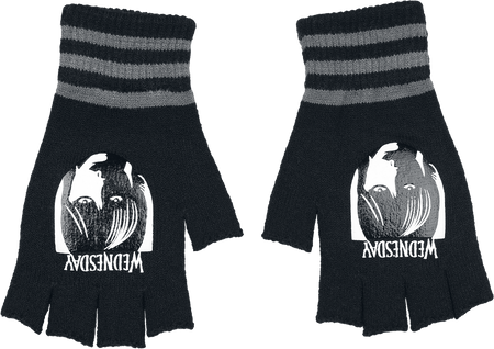 Mitaines  de Wednesday - Wednesday - Logo - pour Femme - noir/gris - Wednesday - View 2