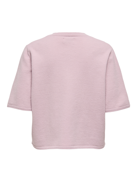 Gilets & Ponchos  de Only - ONLTILDA S/S O-NECK CARDIGAN KNT - S à L - pour Femme - rose clair - Only - View 2