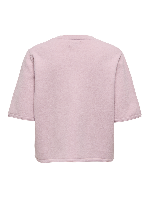 Gilets & Ponchos  de Only - ONLTILDA S/S O-NECK CARDIGAN KNT - S à L - pour Femme - rose clair - Only - View 2