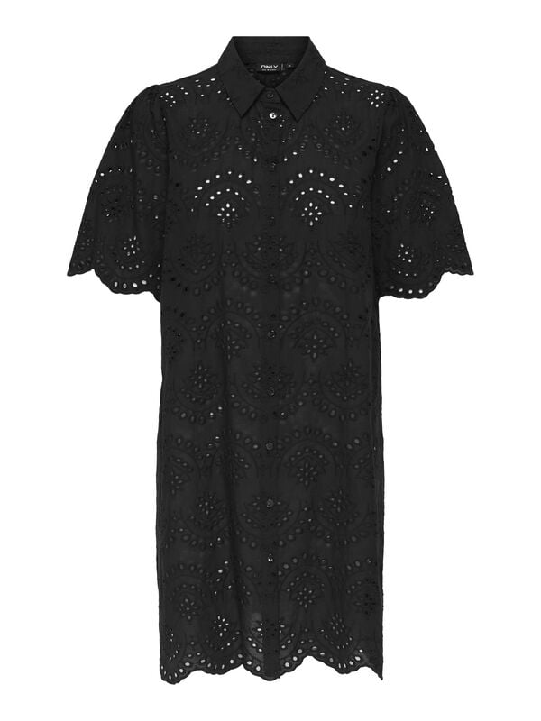 Robe courte  de Only - ONLVALAIS S/S DRESS WVN NOOS - XS à S - pour Femme - noir - Only